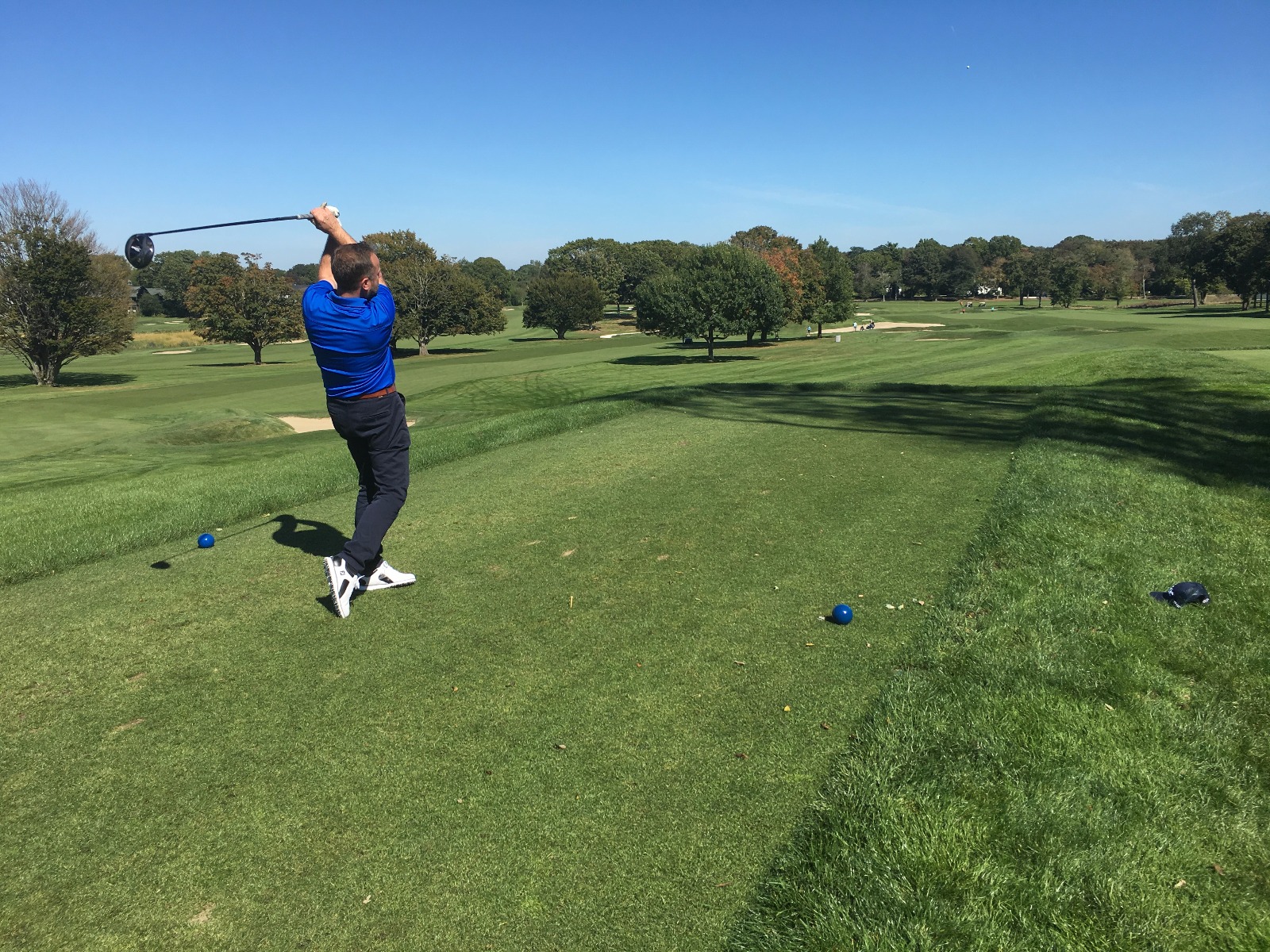 First drive with his new #Titleist917 Driver.